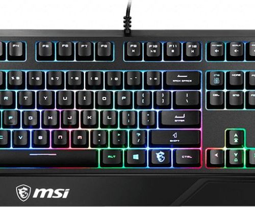 MSI VIGOR GK20 Gaming keyboard, RGB LED light, US, Wired, Black