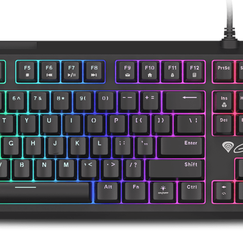 GENESIS THOR 210 RGB Gaming Keyboard, US Layout, Wired, Black, RGB backlight