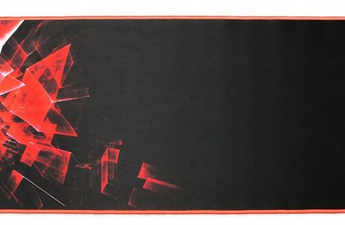 Gembird Gaming mouse pad PRO, extra large, Black/Red, Extra wide pad surface size 350 x 900 mm